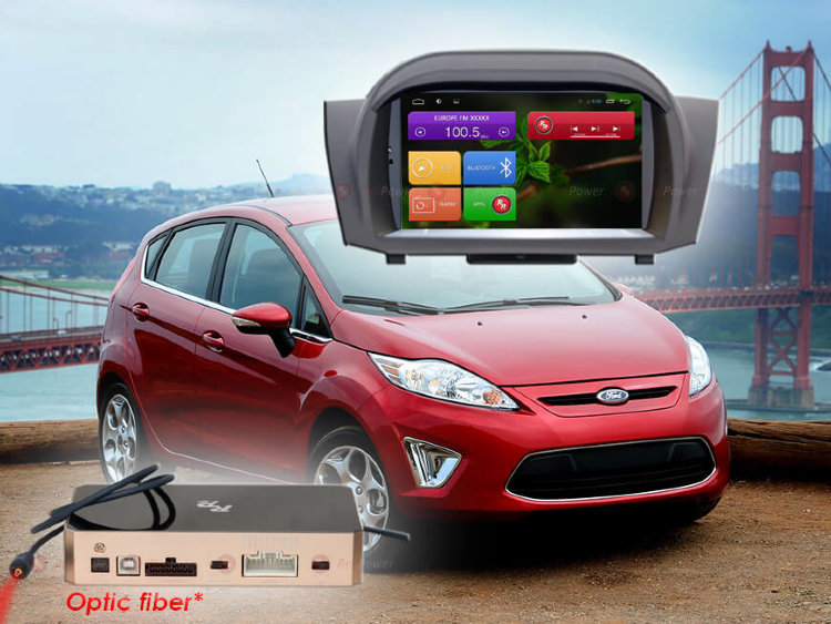 Штатное головное устройство Redpower 31141 DVD - АвтоМагнитола для Ford Fiesta Звук класс Hi-Fi; Головное устройство с DVD приводом на Android 6.0 с экраном 7''.