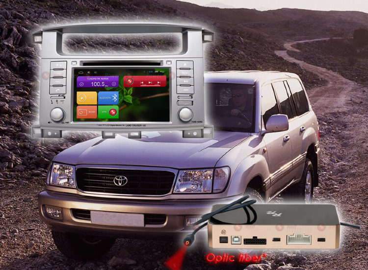 Штатное головное устройство Redpower 31183 DVD - АвтоМагнитола для Toyota LC100 Автомагнитола имеет 7-дюймовым сенсорный экран и DVD привод; Звук класс Hi-Fi отличается улучшенным качеством аудио;
