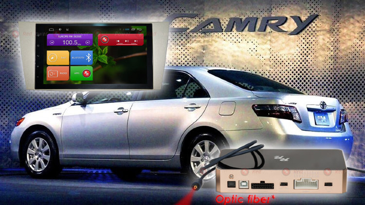 Штатное головное устройство Redpower 31064 IPS - АвтоМагнитола для Toyota Camry V40 Матрица 9 дюймов IPS (Новый стандарт); Звук класс Hi-Fi; Рамка выточена из авиационного алюминия; Подсветка кнопок RGB
