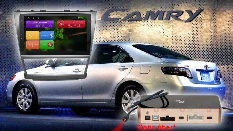 Штатное головное устройство Redpower 31064 R IPS - АвтоМагнитола для Toyota Camry V40. Матрица 10 дюймов IPS; Звук класс Hi-Fi; Рамка выточена из авиационного алюминия; Подсветка кнопок RGB
